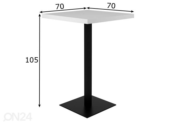 Baaripöytä mitat