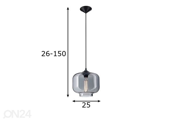 Design riippuvalaisin Fumo mitat