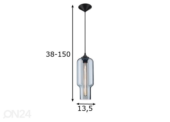 Design riippuvalaisin Fumo mitat