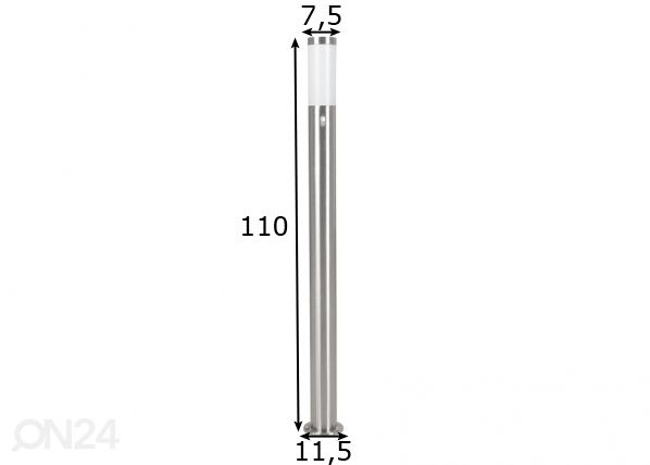 Eglo ulkovalaisin liiketunnistimella Helsinki mitat