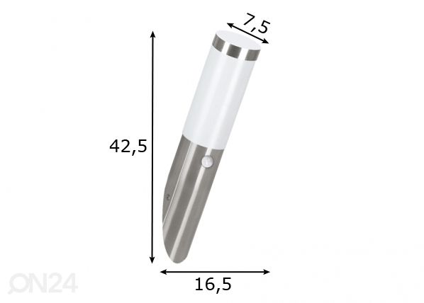 Eglo ulkovalaisin liiketunnistimella Helsinki mitat