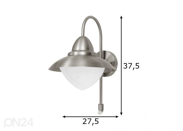 Eglo ulkovalaisin liiketunnistimella Sidney mitat