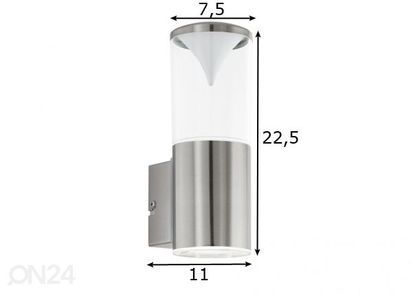 Eglo ulkovalaisin Penalva LED mitat