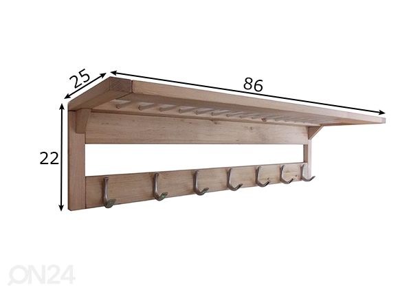 Eteisnaulakko, mänty mitat