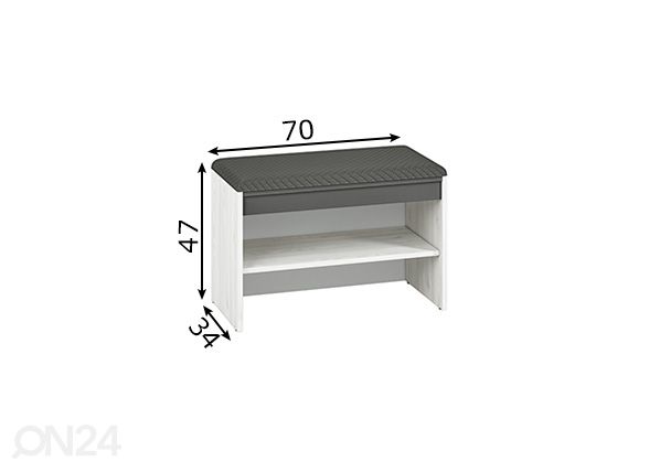 Eteispenkki mitat