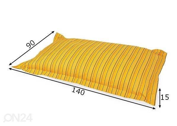 Etno säkkituoli Muhu 90x140 cm mitat