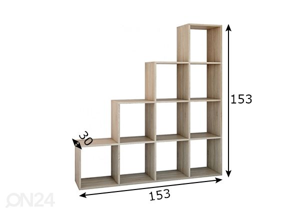 Hyllykkö mitat