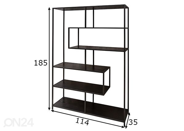 Hyllykkö Slim Line 114 cm mitat