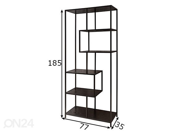 Hyllykkö Slim Line 77 cm mitat