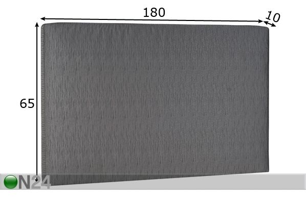 Hypnos kangasverhoiltu sängynpääty mini Standard 180x65x10 cm mitat