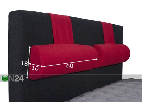 Hypnos sängynpäädyn niskatuki 60x18x10 cm, 1 kpl mitat