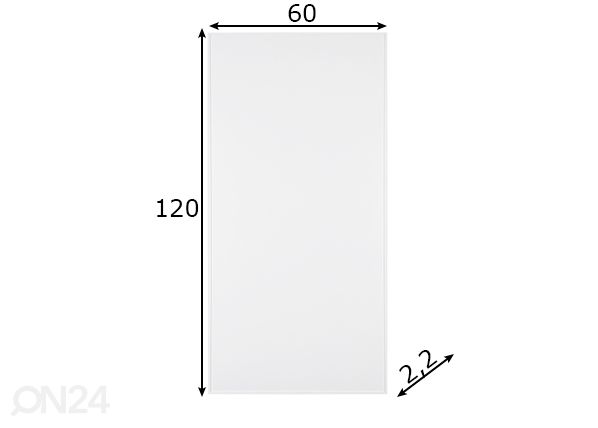 Infrapuna lämpöpaneeli PE700-Plus 700 W mitat