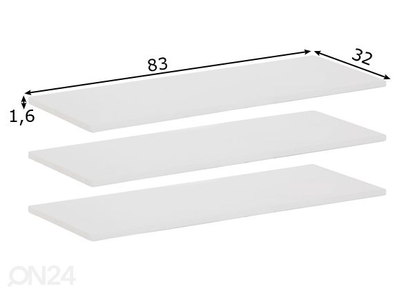 Irtohyllyt Ayanna, 3 kpl mitat