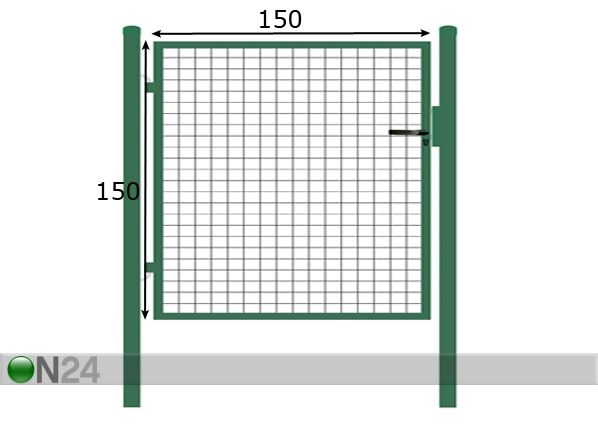 Jalankulkuportti 1,5x1,5 m mitat