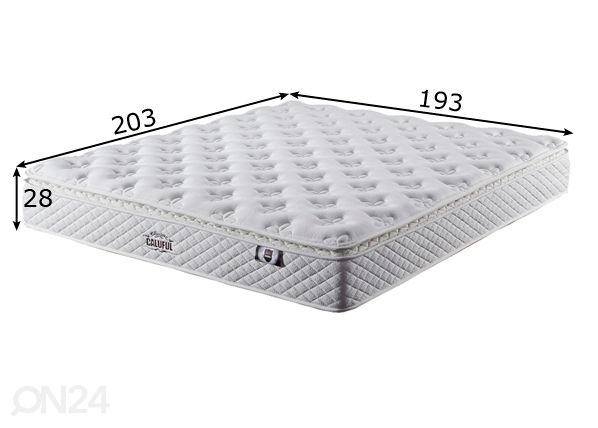 Joustinpatja 193x203 cm mitat