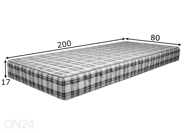 Joustinpatja 80x200 cm mitat