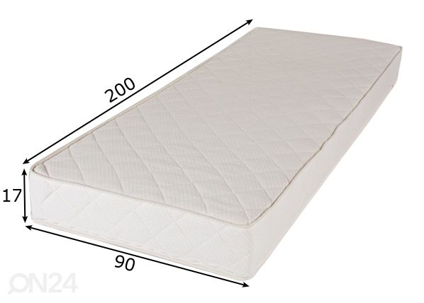 Joustinpatja Pocket 90x200 cm mitat