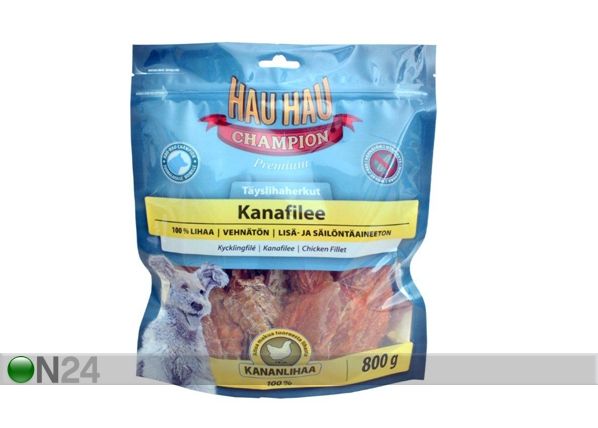 Kanafilee koirille HAU-HAU CHAMPION DELIKATESS 800g