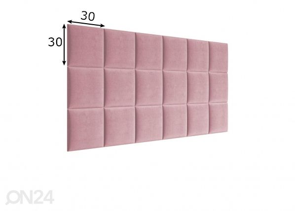 Kangasverhoiltu seinäpaneeli 30x30 cm mitat