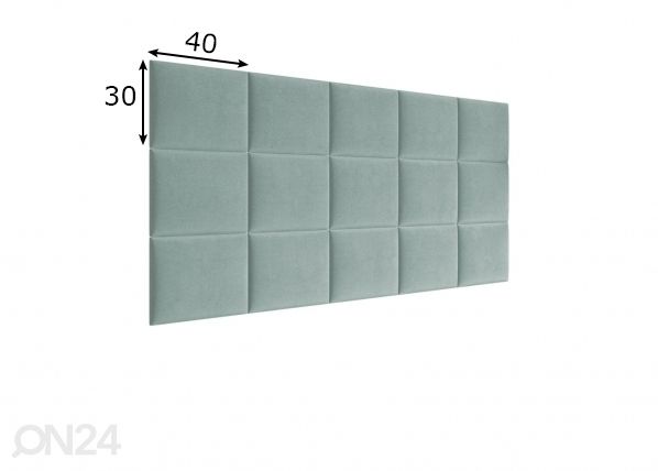 Kangasverhoiltu seinäpaneeli 40x30 cm mitat