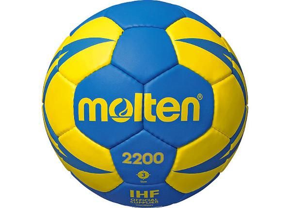 Käsipallo h3x2200-by synteettinen nahka sininen-keltainen Molten