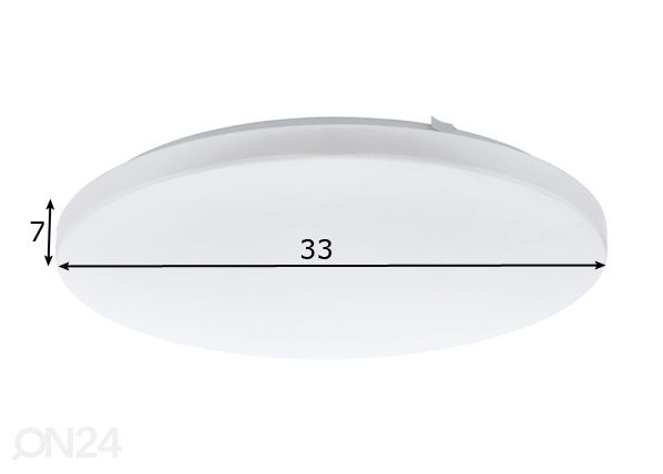 Katto- ja seinävalaisin Frania Ø 33 cm mitat