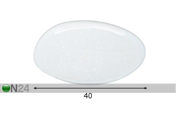 Kattoplafondi Stone LED 24 W + kaukosäädin mitat