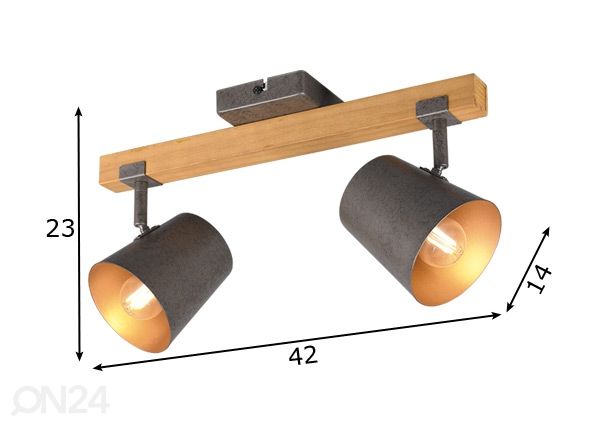 Kattovalaisin Bell mitat