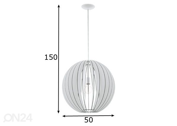 Kattovalaisin Cossano Ø50 cm mitat