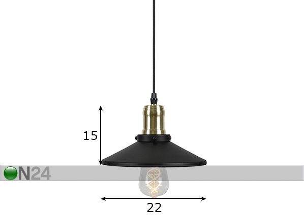 Kattovalaisin Disc mitat