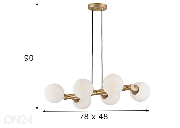 Kattovalaisin GLOBE 6 mitat