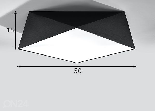 Kattovalaisin Hexa 45, musta mitat