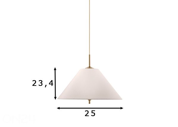 Kattovalaisin Iris 25, kermansävyinen mitat