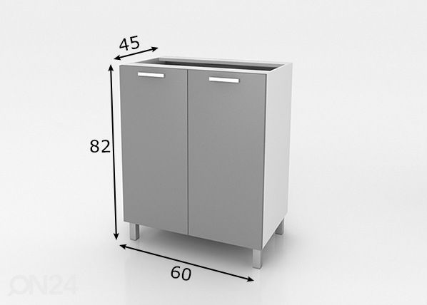 Keittiön alakaappi 60 cm mitat