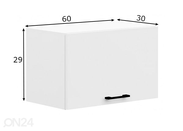 Keittiön yläkaappi 60 cm mitat