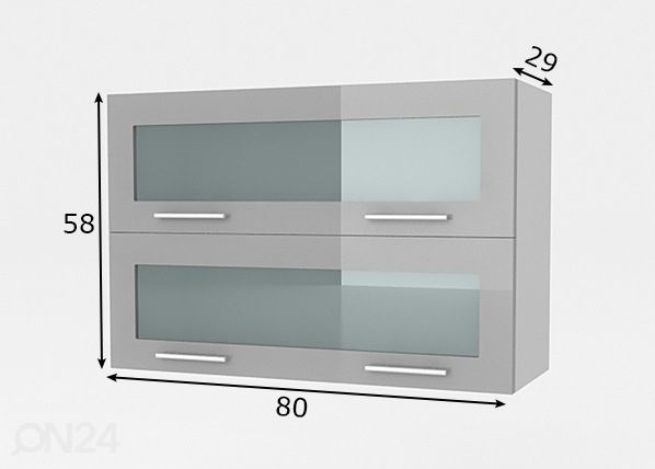 Keittiön yläkaappi 80 cm mitat