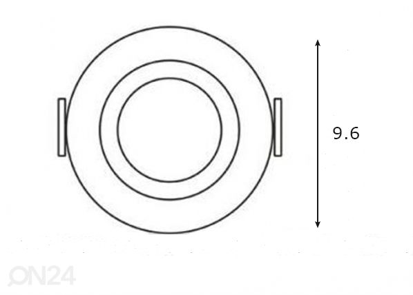 Kohdevalo Olin LED 3 kpl mitat