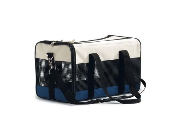 Koiran kantolaukku nylon portable Carrier beige / sininen