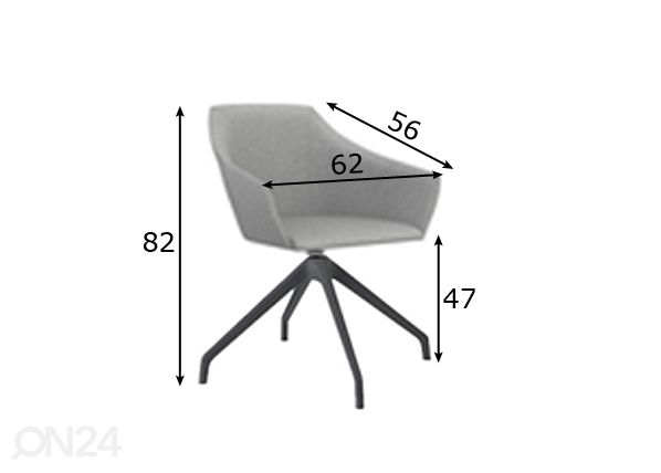 Kokoustuoli Wind Swiss mitat