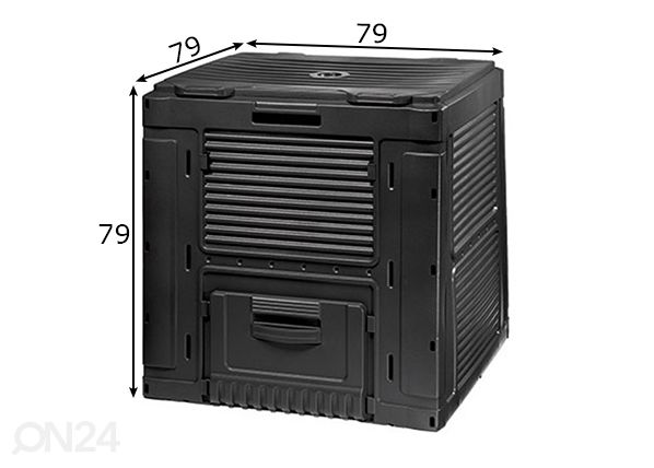 Kompostori Keter ECO ilman pohjaa 470L mitat