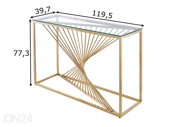 Konsolipöytä mitat