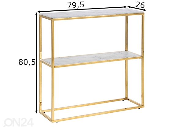 Konsolipöytä Alex mitat