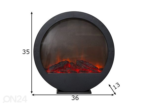 Koristevalaisin Fireplace mitat