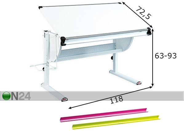 Koulupöytä Matts mitat