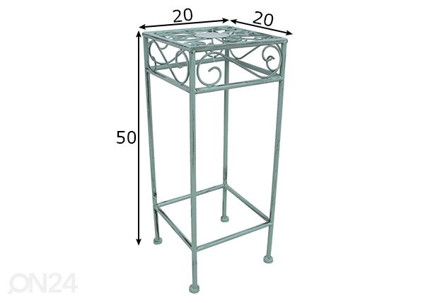 Kukkapöytä Mint 20x20x50 cm mitat