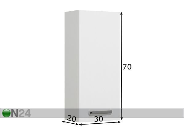 Kylpyhuoneen kaappi 312 mitat