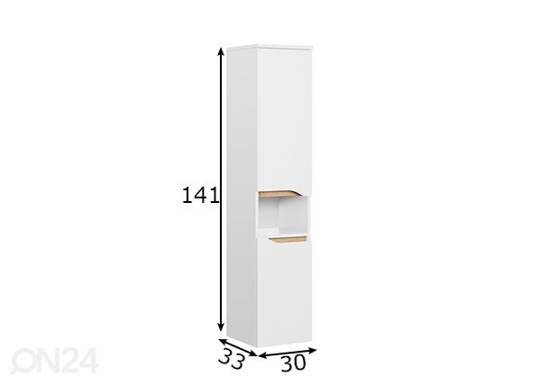 Kylpyhuoneen kaappi 857 mitat