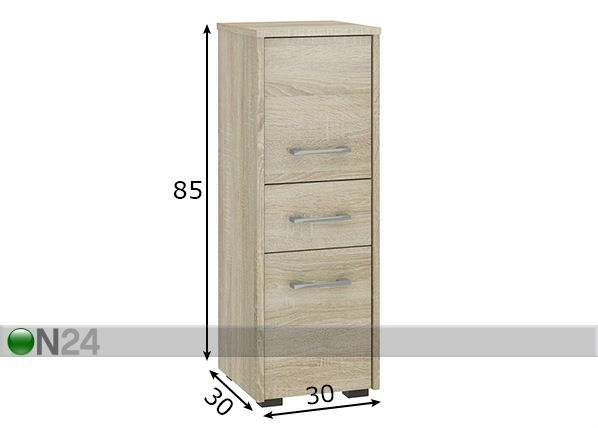 Kylpyhuoneen kaappi Fin mitat