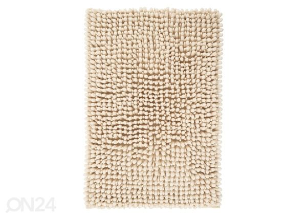 Kylpyhuoneen matto Fluffy Ivory 40x60 cm