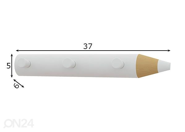Kynän muotoinen seinänaulakko STIFTO